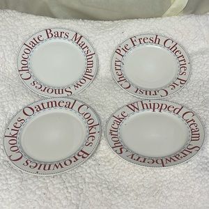 Lot of 4 Dessert Plates -Rosanna- Adorable- All Different